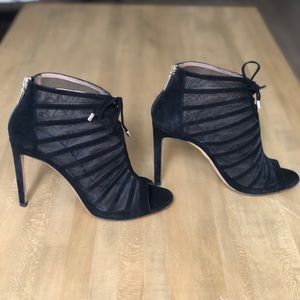 HUGO BOSS Black Caged / Mesh Heels - Back Zipper 🖤